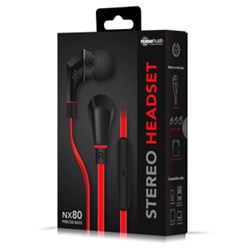 NoiseHush NX80 Handsfree Stereo 3.5mm Headset  NX80-11580