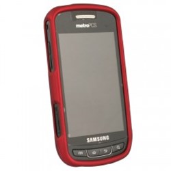 Samsung Compatible Rubberized Protective Cover - Red R720RUBRD