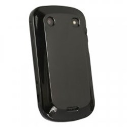 Blackberry Compatible Solid Color Pattern TPU Cover - Black TPUBB9900BK