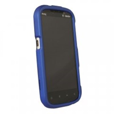 HTC Compatible Rubberized Protective Cover - Dark Blue AMAZERUBDKBL