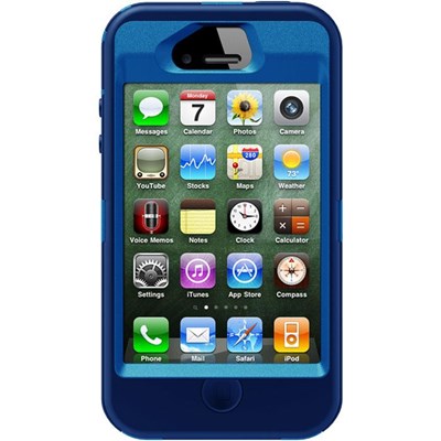 Apple Compatible Otterbox Defender Case and Holster - Ocean and Night Blue  APL2-I4SUN-E7-E4OTR