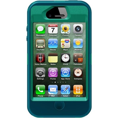 Apple Compatible Otterbox Defender Rugged Interactive Case and Holster - Teal  77-18585