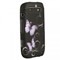 Blackberry Compatible Rubberized Protective Cover - Purple Butterfly BB9850RUBBKPUBF Image 2