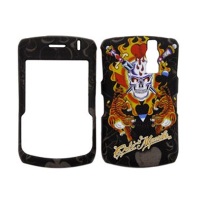 Blackberry Compatible Eric Maaske Snap-On Cover - Double Tiger and Skull ERM-FS-BB8330-011