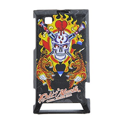 Motorola Compatible Eric Maaske Snap-on Cover - Tiger and Skull  ERM-FS-MOA555-011