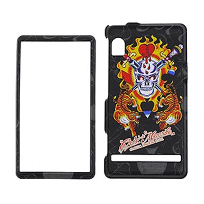 Motorola Compatible Eric Maaske Snap-on Cover - Tiger and Skull ERM-FS-MOA855-011