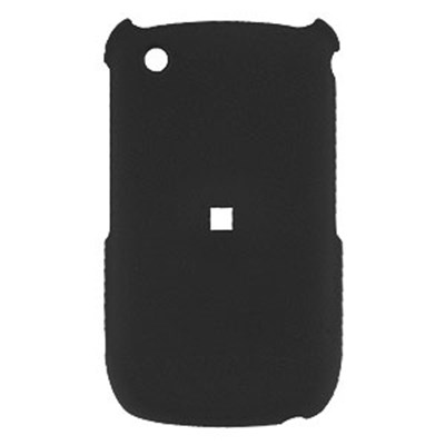 Blackberry Compatible Rubberized Snap-on Cover - Black  FS-BB8520-RBK