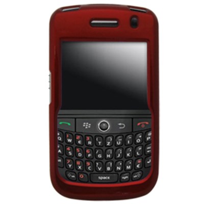 Blackberry Compatible Rubberized Snap-on Cover - honey red FS-BB9630-SRD