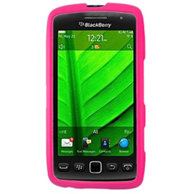 Blackberry Compatible Rubberized Snap-on Cover - Pink FS-BB9860-RPI