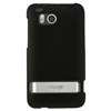 HTC Compatible Rubberized Snap-on Cover - Black FS-HT6400-RBK Image 1