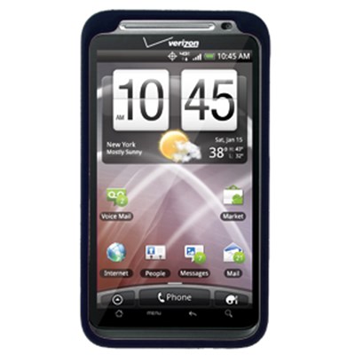 HTC Compatible Rubberized Snap-on Cover - Blue FS-HT6400-RBU