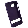HTC Compatible Rubberized Snap-on Cover - Purple FS-HT6400-RPP Image 2