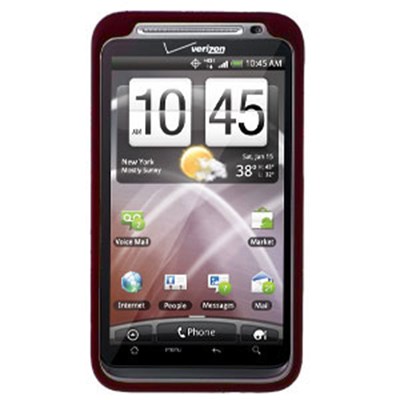HTC Compatible Rubberized Snap-on Cover - Red FS-HT6400-RRD