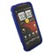 HTC Compatible Rubberized Snap-on Cover - Blue FS-HT6425-RBU Image 2