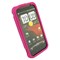 HTC Compatible Rubberized Snap-on Cover - Pink FS-HT6425-RPI Image 2