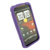 HTC Compatible Rubberized Snap-on Cover - Purple FS-HT6425-RPP Image 2