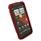 HTC Compatible Rubberized Snap-on Cover - Red FS-HT6425-RRD Image 2