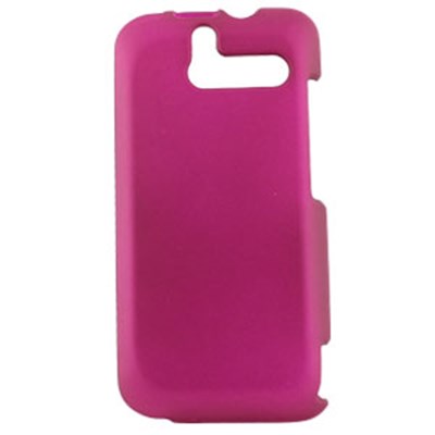 HTC Compatible Rubberized Snap-on Cover - Pink FS-HT7575-RPI