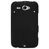 HTC Compatible Rubberized Snap-on Cover - Black FS-HTCHACHA-RBK Image 1