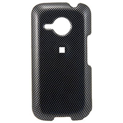HTC Compatible Design Snap-on Cover - Black Carbon Fiber  FS-HTDERIS-D13