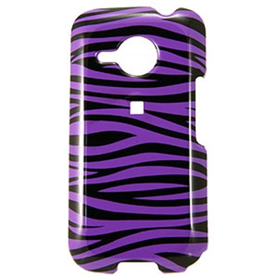 HTC Compatible Design Snap-on Cover - Purple Zebra  FS-HTDERIS-D23