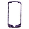 HTC Compatible Design Snap-on Cover - Purple and Black Zebra  FS-HTPASSION-DE23 Image 1