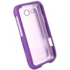 HTC Compatible Rubberized Snap-on Cover - Purple FS-HTPD53100-RPP Image 2