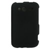 HTC Compatible Rubberized Snap-on Cover - Black FS-HTPG76110-RBK Image 1