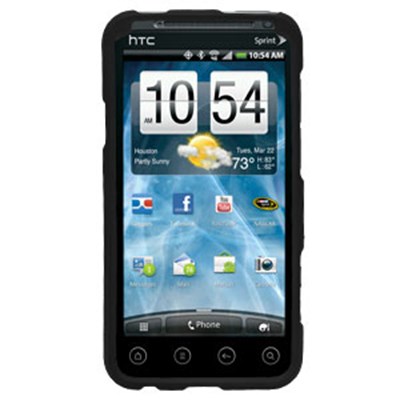 HTC Compatible Rubberized Snap-on Cover - Black FS-HTPG86100-RBK
