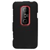HTC Compatible Rubberized Snap-on Cover - Black FS-HTPG86100-RBK Image 1