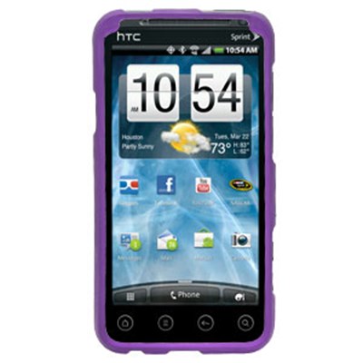 HTC Compatible Rubberized Snap-on Cover - Purple FS-HTPG86100-RPP