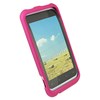HTC Compatible Rubberized Snap-on Cover - Pink FS-HTPI46110-RPI Image 2