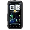 HTC Compatible Rubberized Snap-on Cover - Black FS-HTSENS4G-RBK Image 1