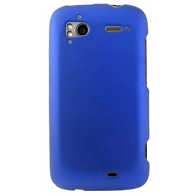 HTC Compatible Rubberized Snap-on Cover - Blue FS-HTSENS4G-RBU