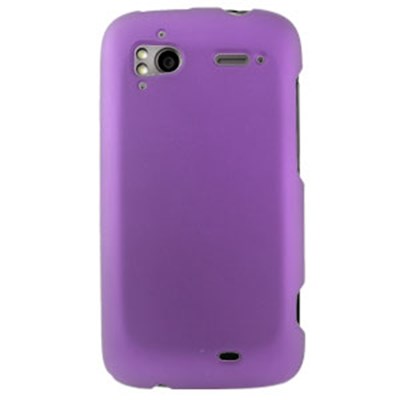 HTC Compatible Rubberized Snap-on Cover - Purple FS-HTSENS4G-RPP