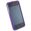Apple Compatible Rubberized Snap-on Cover - Purple FS-IPHONE4G-RPP Image 2