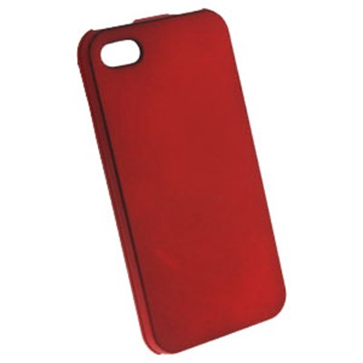 Apple Compatible Rubberized Snap-on Cover - Red FS-IPHONE4G-RRD