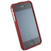 Apple Compatible Rubberized Snap-on Cover - Red FS-IPHONE4G-RRD Image 2