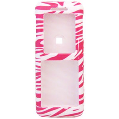 Kyocera Compatible Design Snap-on Cover - Pink and White Zebra  FS-KYS1300-D25