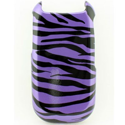 Kyocera Compatible Design Snap-on Cover - Purple and Black Zebra  FS-KYS2100-DZ01