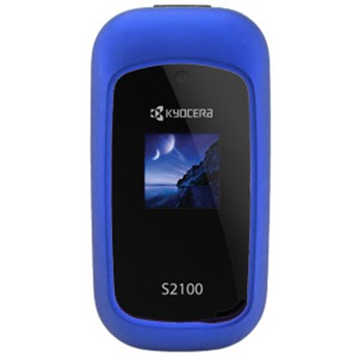 Kyocera Compatible Rubberized Snap-on Cover - Blue FS-KYS2100-RBU