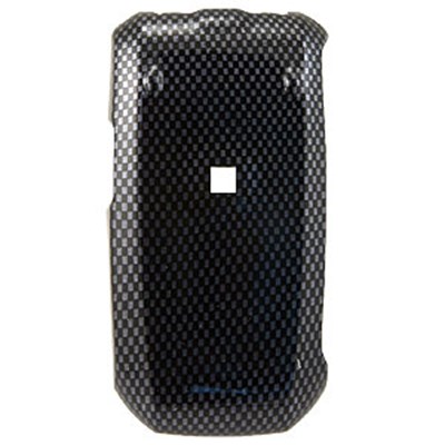 LG Compatible Design Snap-on Cover - Black Carbon Fiber  FS-LGAX310-D13
