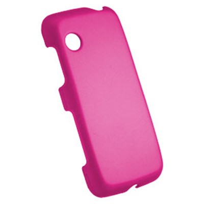 LG Compatible Rubberized Snap-on Cover - Pink FS-LGGS390-RPI