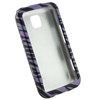 LG Compatible Design Snap-on Cover - Purple and Black Zebra  FS-LGMS690-DZ01 Image 2