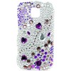 LG Compatible Jewel Snap-on Cover - Flower   FS-LGMS690-JF01 Image 2