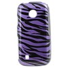 LG Compatible Design Snap-on Cover - Purple and Black Zebra  FS-LGUN270-DZ01 Image 1