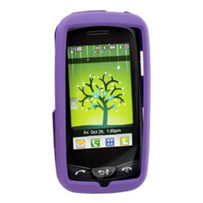 LG Compatible Rubberized Snap-on Cover - Purple FS-LGUN270-RPP