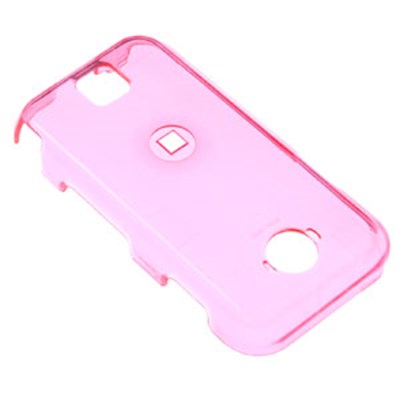 Motorola Compatible Snap-on Cover - transparent pink FS-MOA455-TPI