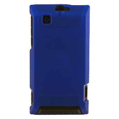 Motorola Compatible Rubberized Snap-on Cover - Blue FS-MOA555-RBU