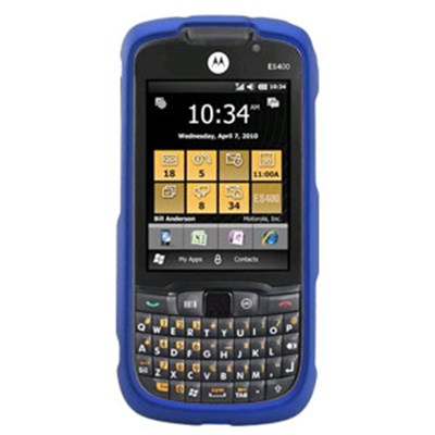 Motorola Compatible Rubberized Snap-on Cover - Blue FS-MOES400-RBU